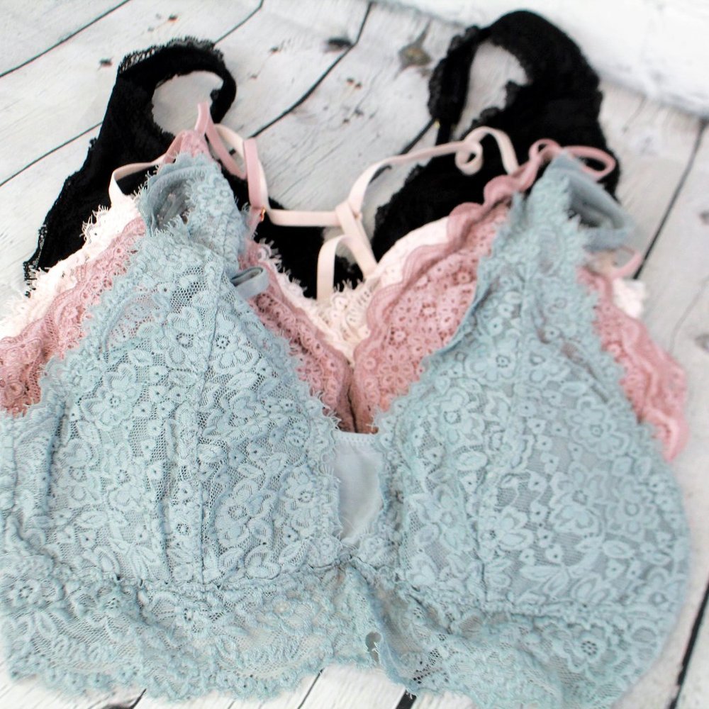 Four Aerie Lace Bralettes